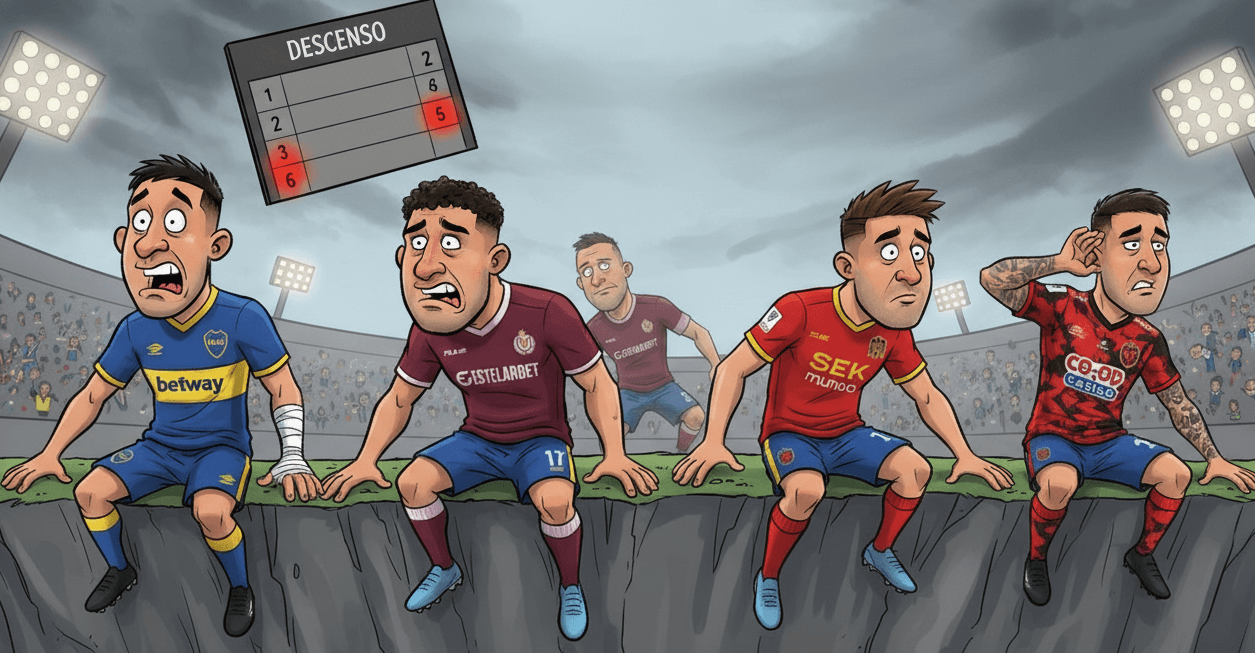 4 clubes, 1 descenso 