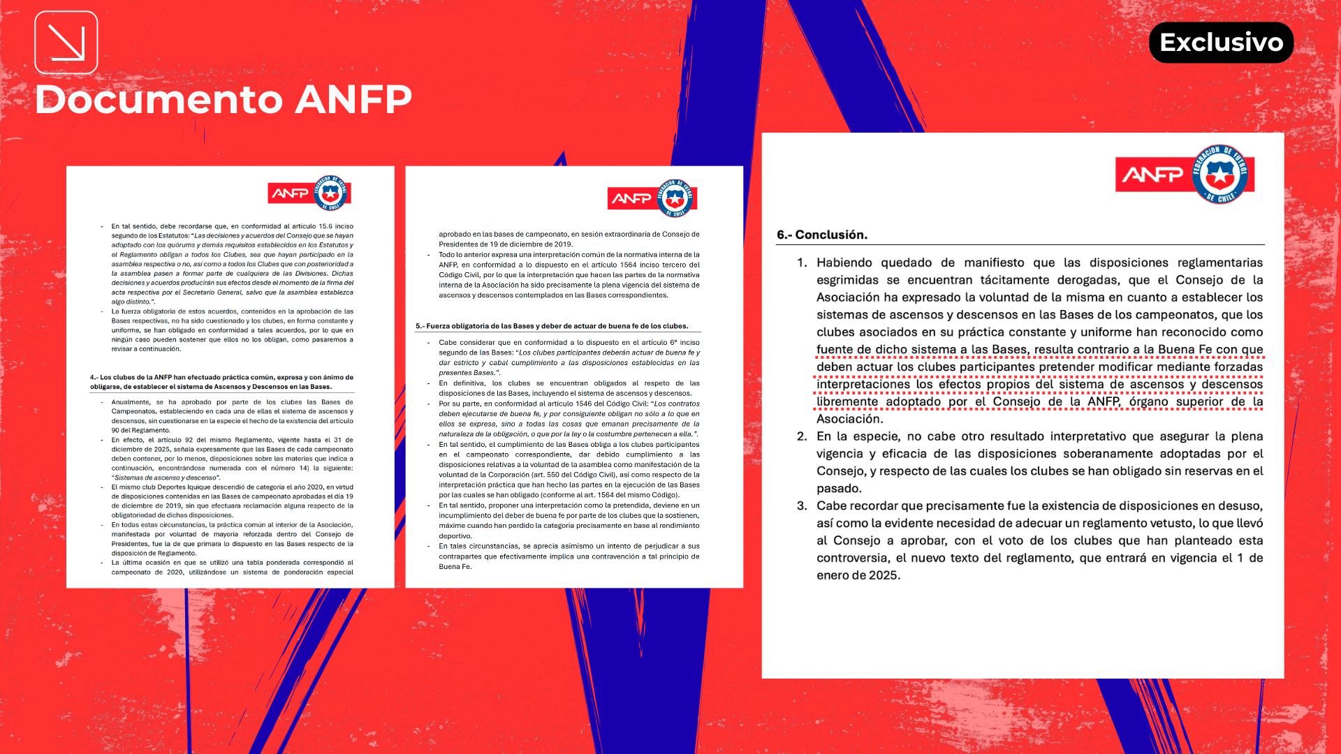 Documento exclusivo.