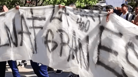 Protestas y paralización de clases en INAF