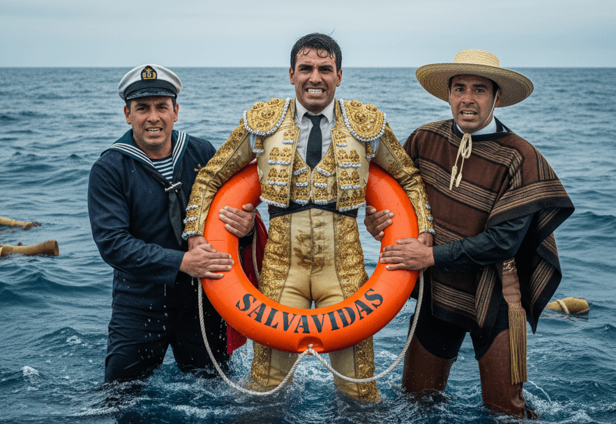Tres náufragos y sólo un salvavidas