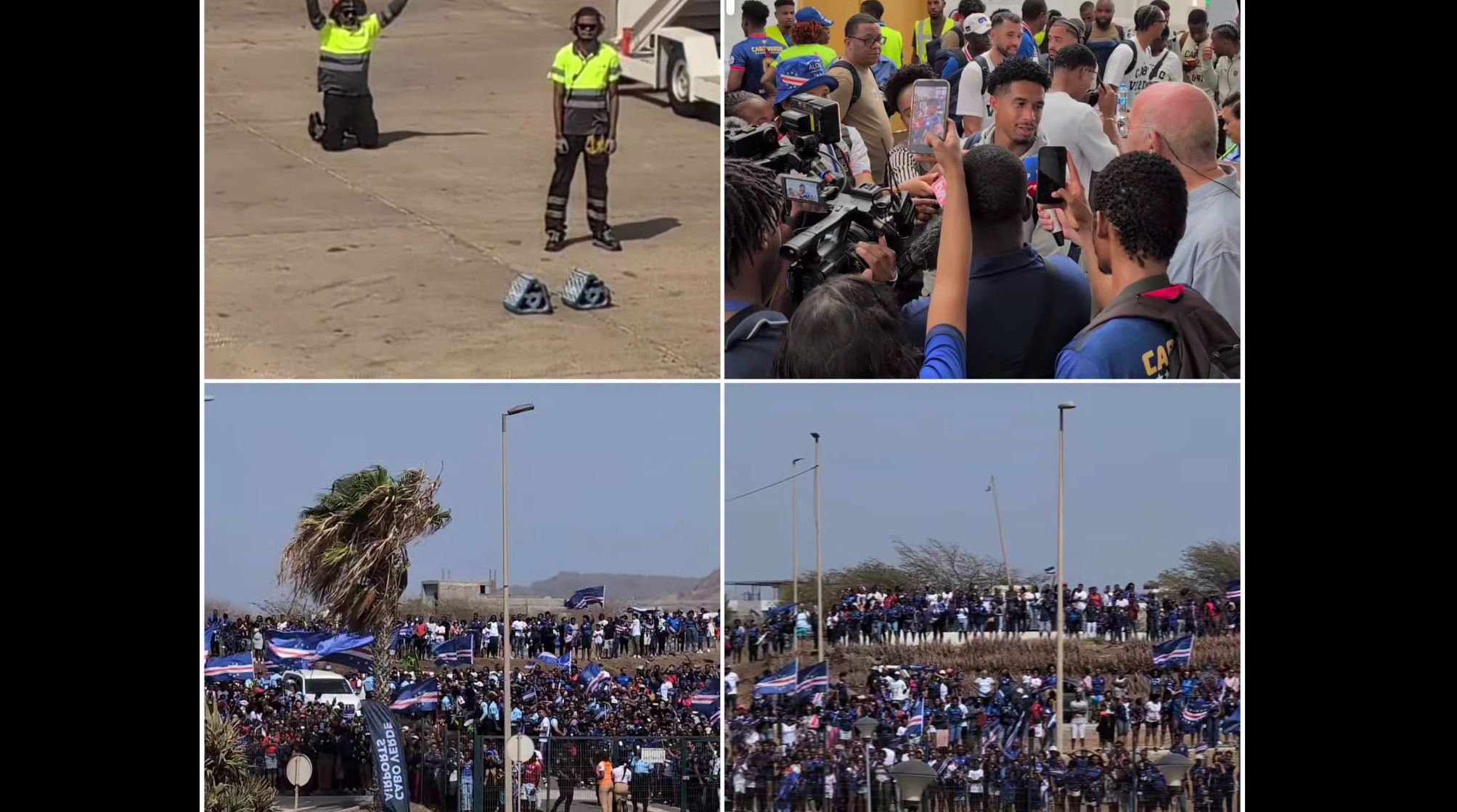 Cabo Verde se volcó a las calles para recibir a su Selección