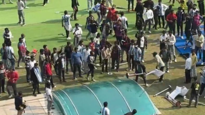  Visita de Messi a la India causa destrucción del Estadio