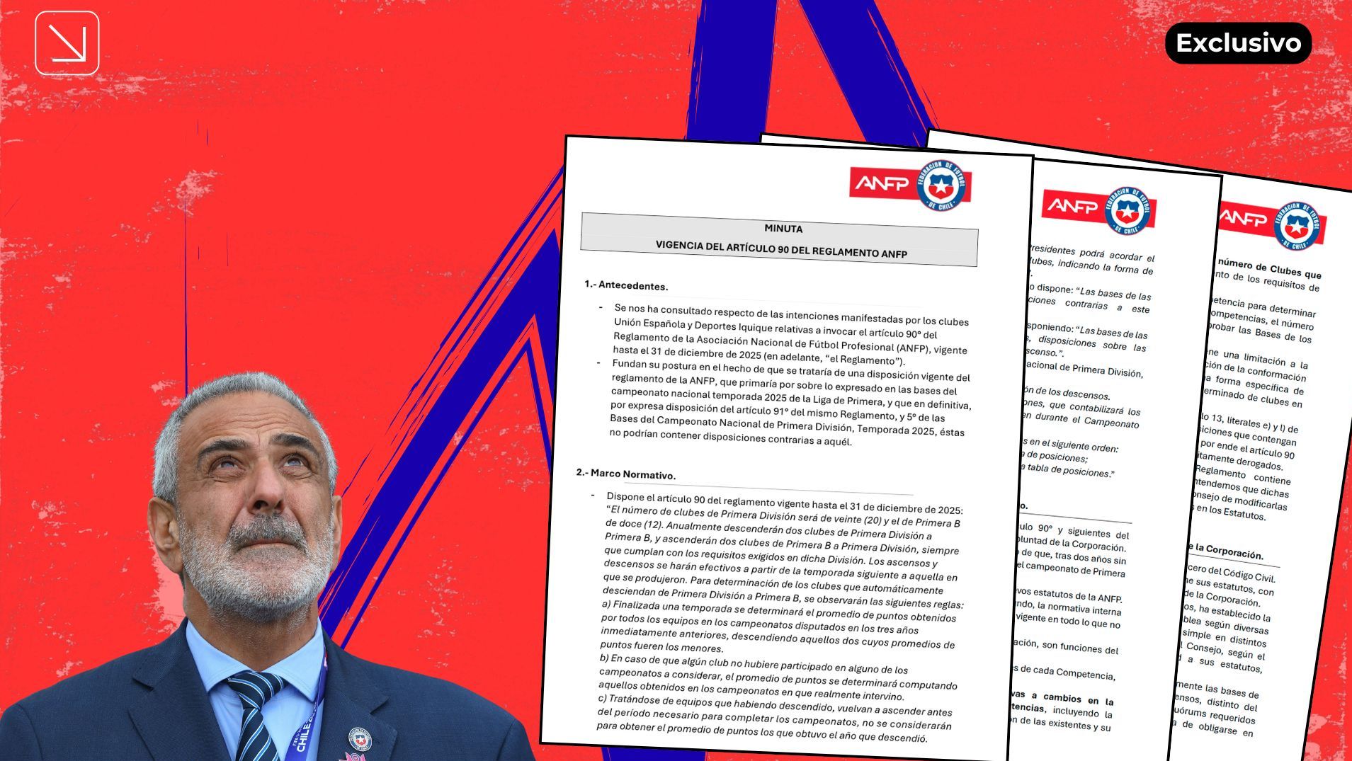 Norma "tácitamente derogada", la tesis de la ANFP para rechazar petición de Iquique y Unión Española