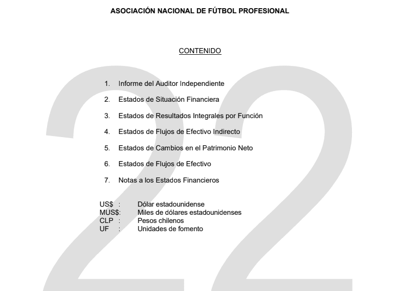 Los maquillados Estados Financieros de la ANFP